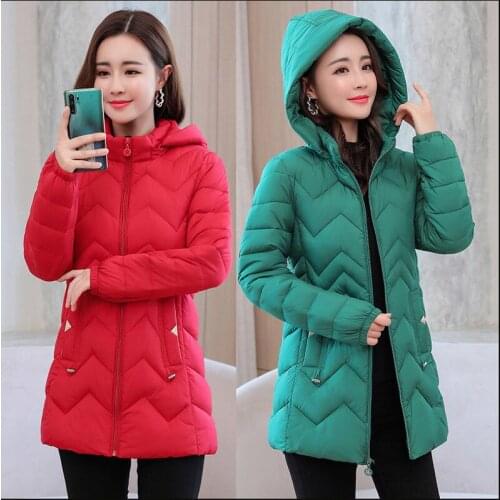 2021 New Winter Jacket Women Coat Hooded Thick Parkas Warm Cotton Padded Jacket Female Long Parka Outwear Plus Size 6XL X677