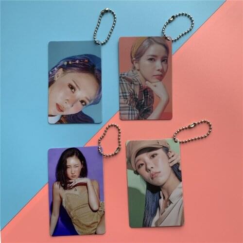 1pcs Kpop MAMAMOO photo Key chain HD print high quality New arrivals K-pop MAMAMOO keychain pendant for fans collection