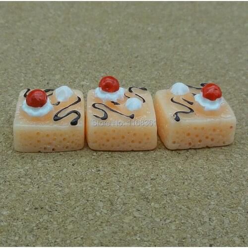 1pcs/lot resin flat back orange ice cake 13mm Cabochons Scrapbooking Hair Bow Center Card Frame Making Craft DIY B003-8