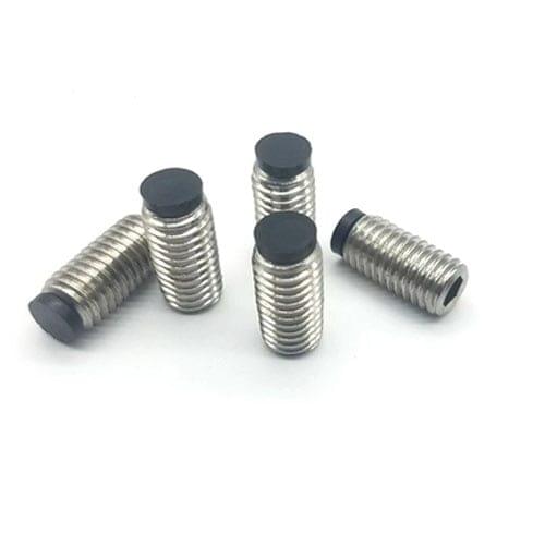 1pcs M12 Rubber head stop bolt Allen Non-slip heads inner hexagon Buffer tight replacement bolts stainless steel 16-70mm Length