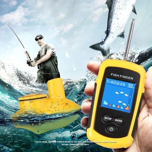 100M Portable Sonar LCD Fish Finders Fishing Tools Echosounder Fishing Finder Ocean Rivers or Lake Fishs Accessories