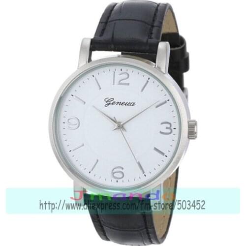 100pcs/lot 3170 Designer GENEVA Brand Casual Leather Watch Hot Sale Wrap Quartz Dress Watch Rose Gold Case Wristwatch Wholesale