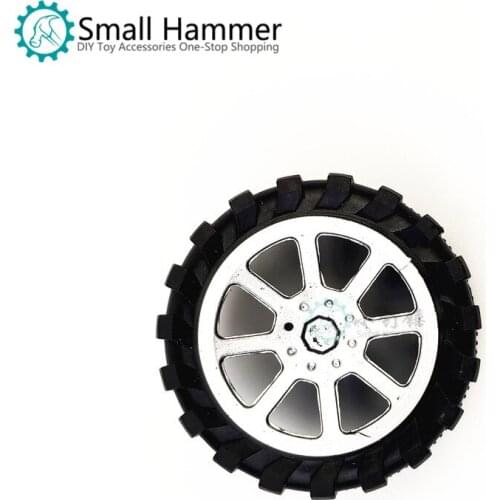 100pcs Toy wheel 3*55mm plastic wheel hot dyed wheel toy accessories DIY 4WD