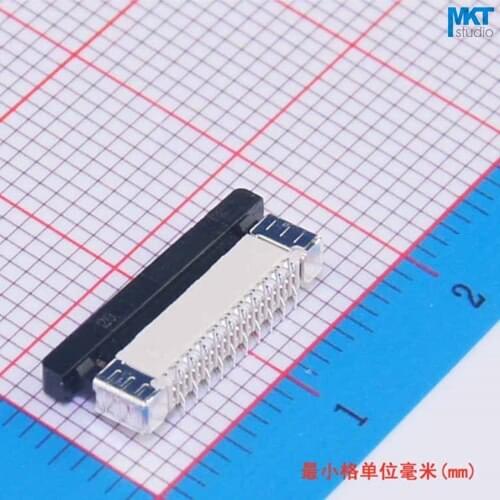 100Pcs SMD Vertical Type 20 Pins 20P 0.5mm Pitch 2.0mm Height FPC FFC Connector