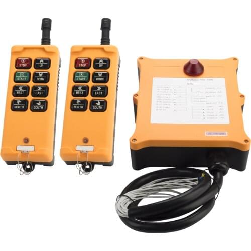 YNieDer 2 Speed 2 Transmitters 8 Channels Truck Hoist Crane Winch Radio Remote Control System Controller