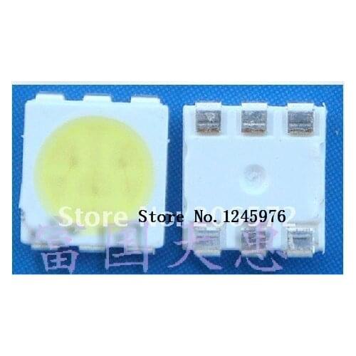 5050 5.0*5.0mm true white or warm white or Cold white SMD LED Light Beads