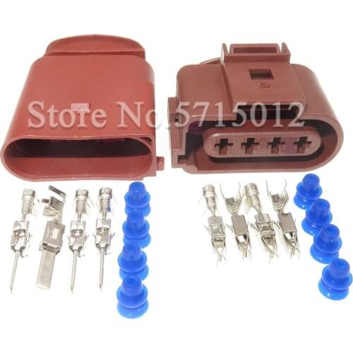 4 Hole 1J0973824A 1J0973724A 3.5mm Waterproof Female Male Auto Oxygen Sensor Plug Harness Connector Sockets For VW