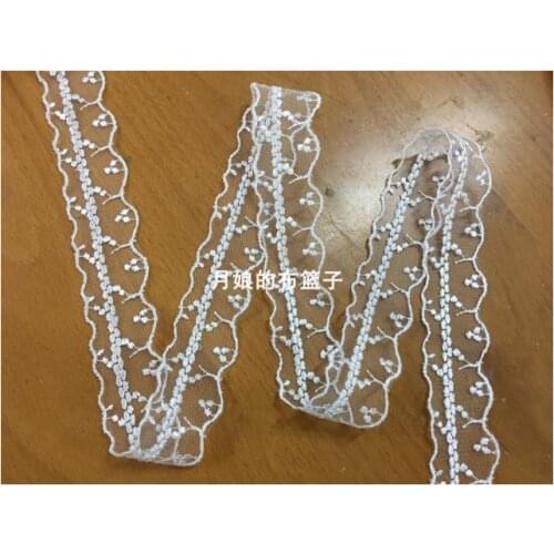 Embroidery White Mesh Embroidery Lace Accessories 3cm