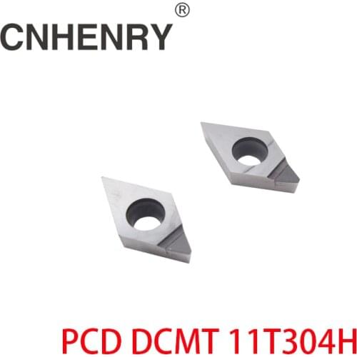 Free shipping 2 PCS PCD Turning Inserts DCMT 11T304 CNC PCD Diamond Inserts For Lathe Tools For SDJCR / SDACR / SDNCN