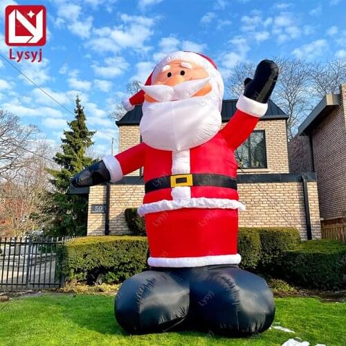 Large Inflatable Santa Claus Model For Christmas Festival Playground Decoration