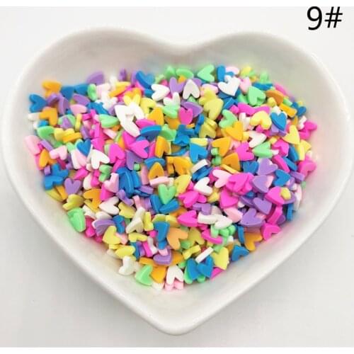 50g Polymer Hot Soft Clay Sprinkles Charms Beads DIY Nail Hair accessories Jewelry Beauty Powder in Slime Supplies