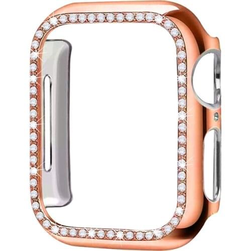 Bling Crystal Diamonds Frame Protective Bumper Case for Series 5/43/2/1 For T500 W26 F20 W34 T55 HW12 U68 U78 Smart Watch