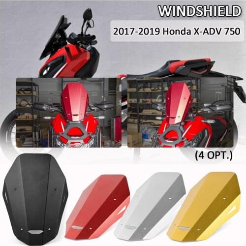 CNC Aluminum Front Windscreen Windshield Screen Cover for 2017 2018 2019 Honda XADV 750 X adv 750 Xadv750 Wind Shield Deflector