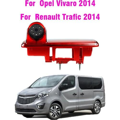 Car Rear View Brake Light Backup Camera For OPEL VAUXHALL VIVARO RENAULT Trafic Auto Parking Reverse Backup Camera Night Vision