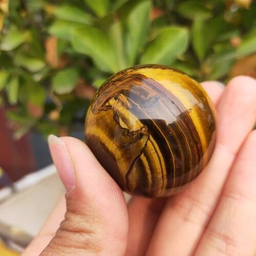 Natural Quartz Crystal tiger eye crystal Sphere Ball Healing stones from China