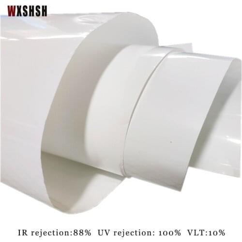 7m Length Matte White Window Film Opacity Self-Adhesive Anti-UV Energy-Saving Privacy Protection Decoration Antiseptic Tint-Film