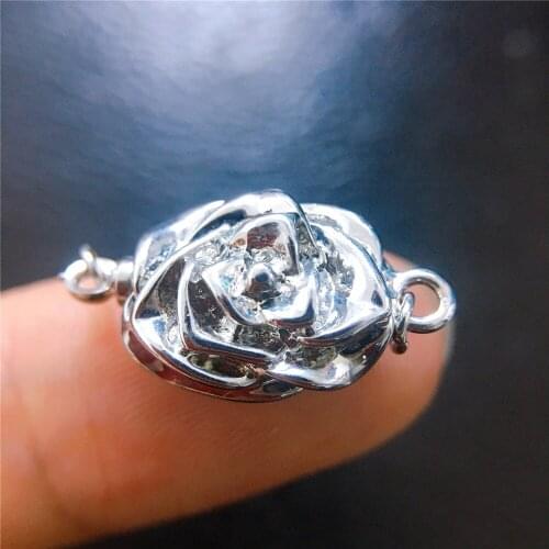 Wholesale DIY Natural Stones Beads Jewelry Making Accessories Silver Metal Connector Clasps Findings