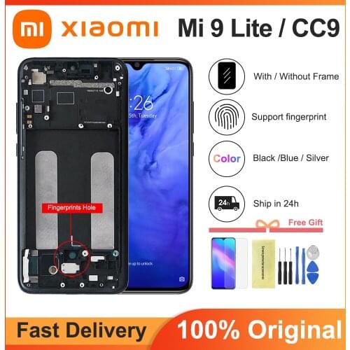 Original 6.39'' Super AMOLED For Xiaomi Mi CC9 LCD Display Touch Screen Digitizer Assembly Replace For Mi 9 lite M1904F3BG lcd