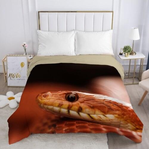 Snake Duvet cover Quilt/Blanket/Comfortable Case Double King Bedding 140x200 240x220 200x200 for Home Red