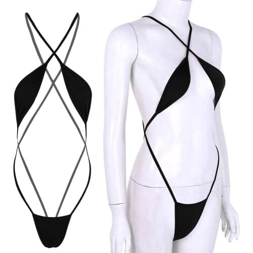 Sexy Women Mini Bikini G String Thong Tiny Body Suit Lingerie Porno Teddy Bodysuit Hot Erotic Fetish Panties Underwear