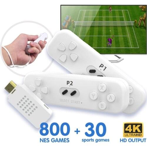 Built-in 830 TV Games Somatosensory Gaming Machine Mini Classic Wireless Handle NES Game Console Support T84C