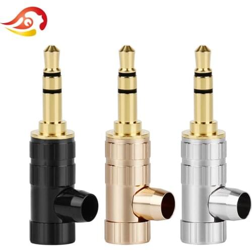 QYFANG 3.5mm Stereo 3 Poles Audio Jack Earphone Male Plug HiFi Adapter Pin For NW-WM1Z/A Player Headphone Solder Wire Connector