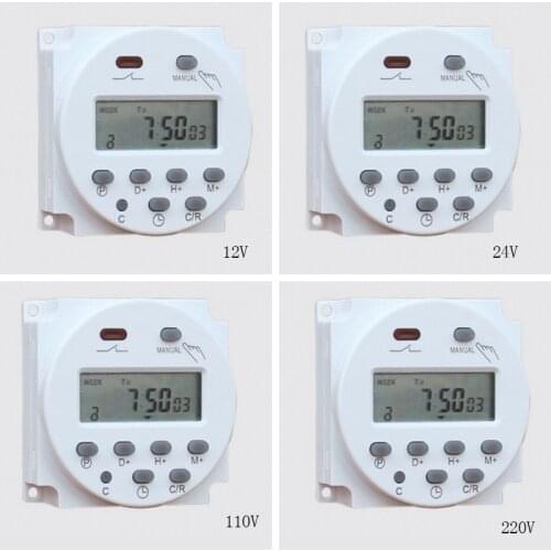 Timer CN101A 220V 24V Digital Power Lcd Timer Programmabile Interruttore a Relè 16A CN101
