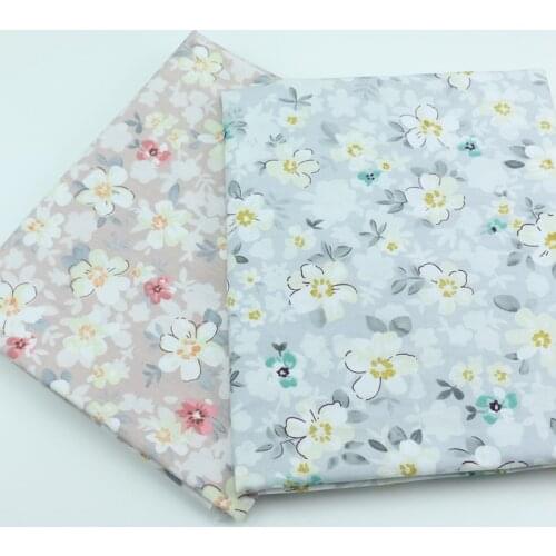 235x50cm Floral Checked Cloth Printed Pure Cotton Fabric Home Textile Bed Sheets Quilt Cover Curtain Handwork Cloth