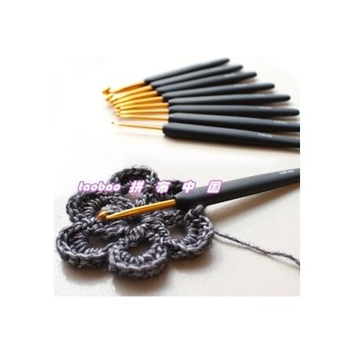 Clover 43-606/TULIP ETIMO Aluminium Gold Crochet Hooks needles Knitting Yarn 2MM, 2.2, 2.5, 3.0 3.5, 4.0 4.5 5.0, 5.5 6.0 6.5
