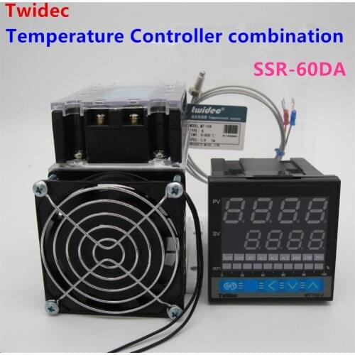 High Quality Thermostat Regulator SSR Output PID Temperature Controller + Thermocouple K +Three Phase Solid State Relay SSR-60DA