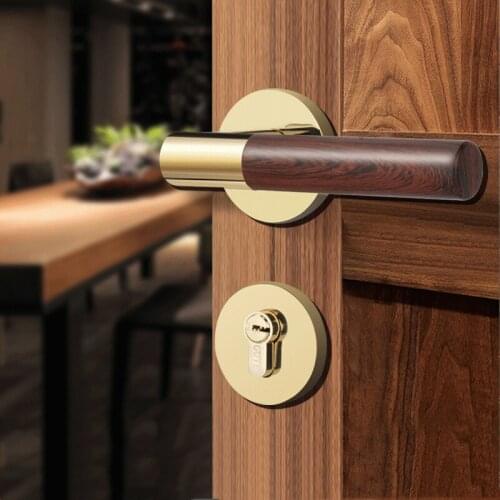Chinese Zinc Alloy Silent Door Lock Indoor Security Door Handle Lock Home High Quality Split Lockset Furniture Hardware Supplies