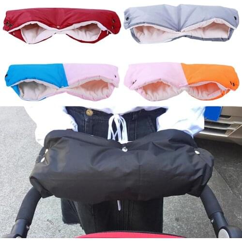 Winter Warm Pram Cart Stroller Gloves Mitten Hand Cover Baby Carriage Kids Pushchair Hand Muff Glove Waterproof Pram Accessory