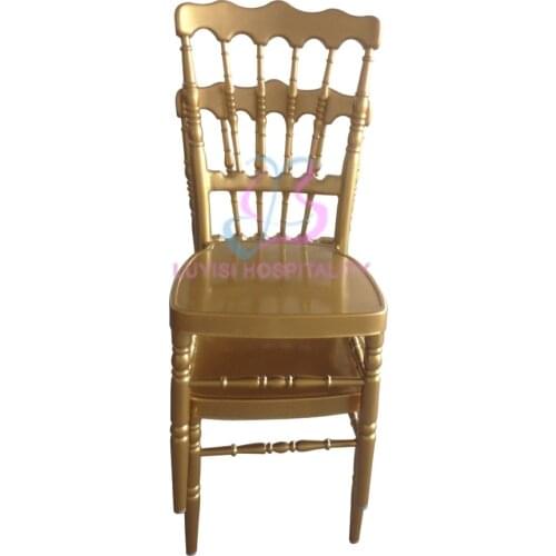 Gold aluminum Napoleon chair