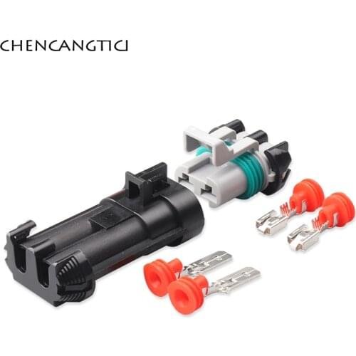 2 Sets Delphi Ducon 2 Pin Way Water Tank Fan Radiator Connector Plug Toyota Map Sensor Male Or Female Socket 15363993 15363990