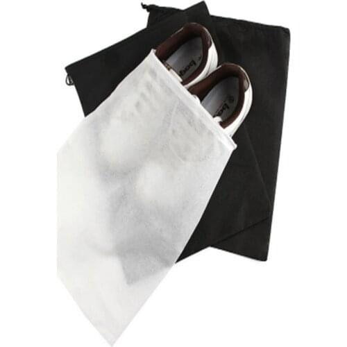 10PCS Portable Non-woven Shoes Bag Travel Storage Pouch Drawstring