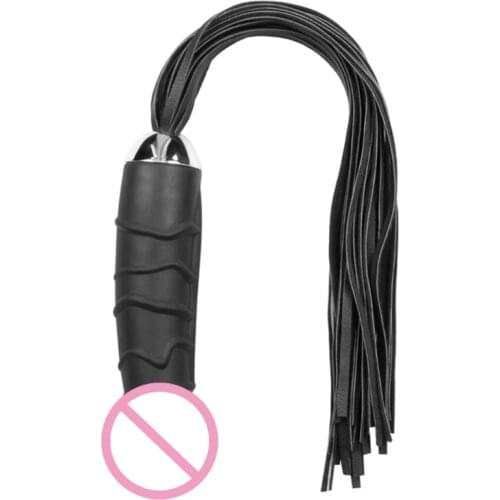 50LF Silicone Butt Plug Flirting Whip Dildo SM Erotic Massager Stimulation G Spots Masturbator Adult Couples Sex Toy