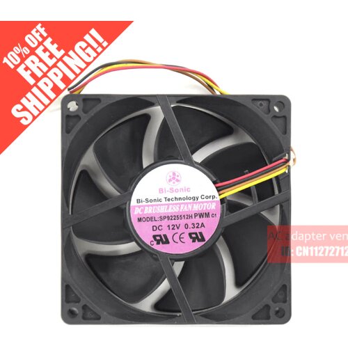 BI-SONIC 9025 SP922512H PWM 12V 0.32A 2 wire 4 wire cooling fan