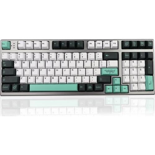 GMK-KEY Botanical Keycap Cherry Profile Dye Subbed Personalized Keycaps For DZ60 GK61 64 84 96 108 Mechanical Keyboard Key cap