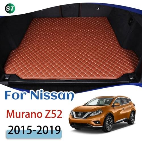 For Nissan Murano Z52 2015-2019 Custom Leather Car Trunk Mats Rear Trunk Floor Mat Tray Carpet Cargo Liner Car Accessories