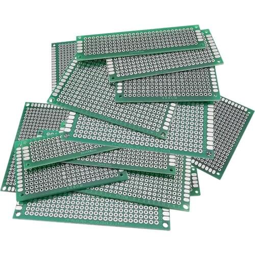 Double Sided PCB Board Prototype Universal Printed Circuit Board for DIY Soldering Electronic Project 2x8 3x7 4x6 5x7 6x8 7x9cm