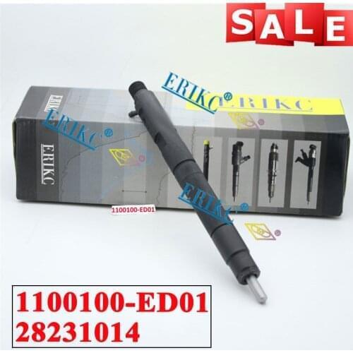 ERIKC 1100100ED01 Injector 1100100-ED01 Auto Fuel Diesel CR Injection Common Rail 28231014 For Delphi Series Euro 5 Injector