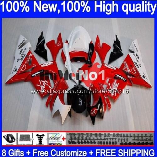 Body For KAWASAKI ZX 1000 CC ZX 10 R ZX1000CC ZX10R 04 05 Red White 71MC.13 ZX 10R 1000CC ZX-10R 2004 2005 04 05 Fairing