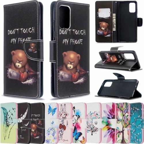 Painted leather phone case For Samsung S8 S10 S20 S21 Plus Ultra Note8 Note9 Note10 Note20 Ultra Plus M10 20 30 Funda Cover Case