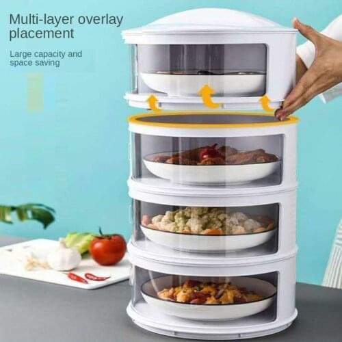 Cover For Meals And Vegetables Kitchen Storage Box Refrigerator Leftovers Box Basket Food Container Insulation Dust-Proof Cover
