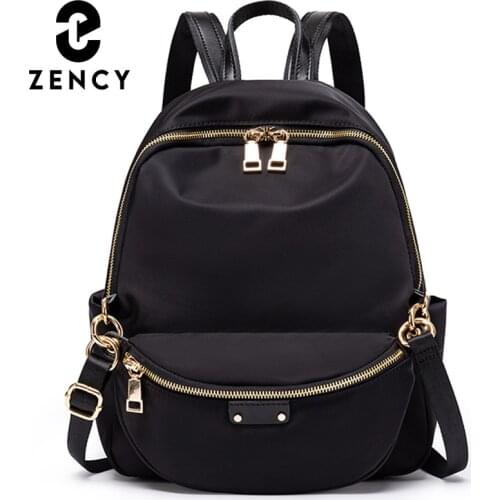 Zency Multifunctional Composite Bag Soft Waterproof Nylon Backpack Fashion Brand Schoolbag For Teenager Girls High Quality Bags