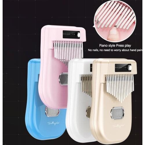 17 Keys Electric Kalimba Thumb Finger Piano Electronic Kalimba Portable Musical Instrument Kalimba 17 Keys Thumb Piano