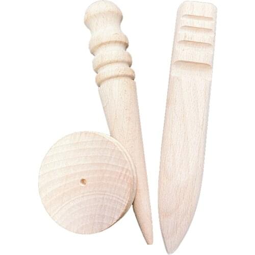 1PCS Handmade Burnishing Rod Leather Craft Edges DIY Leathercraft Edge Trimmer Polishing