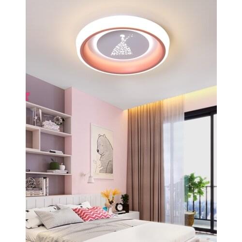 Childrens Room Ceiling Lamp Led Bedroom Lamps Creative Round Ceiling Light Modern Art Deco Home Lighting