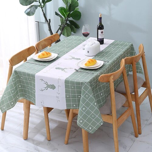 Table Cloth Rectangular Pvc Tablecloths Multicolor Waterproof and Oil Proof Dining Table Cover DIY Handmade Party Decoration