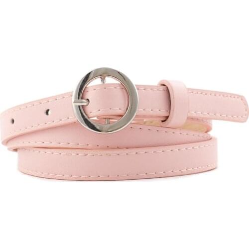 New Woman PU Leather Belts Round Pin Buckle Belt 2019 Business Casual Luxury Strap Decoration Female Belt for Dress Jeans